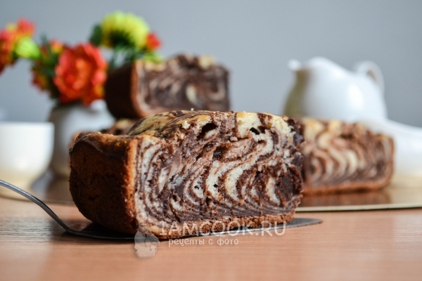 Рецепт классического пирога «Зебра»