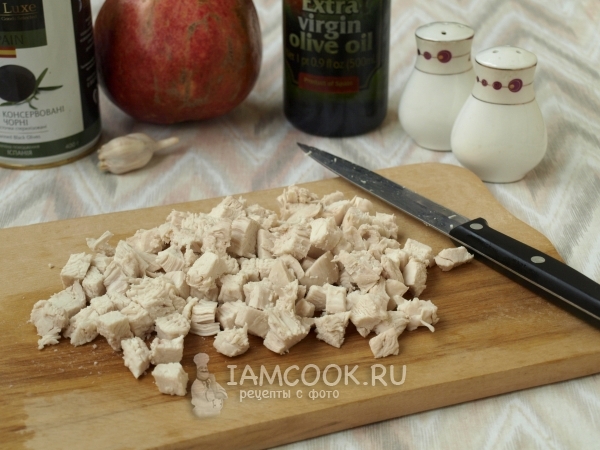 Порезать куриное филе