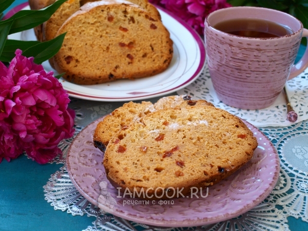 Кекс с изюмом в хлебопечке