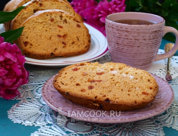 Рецепт кекса с изюмом в хлебопечке