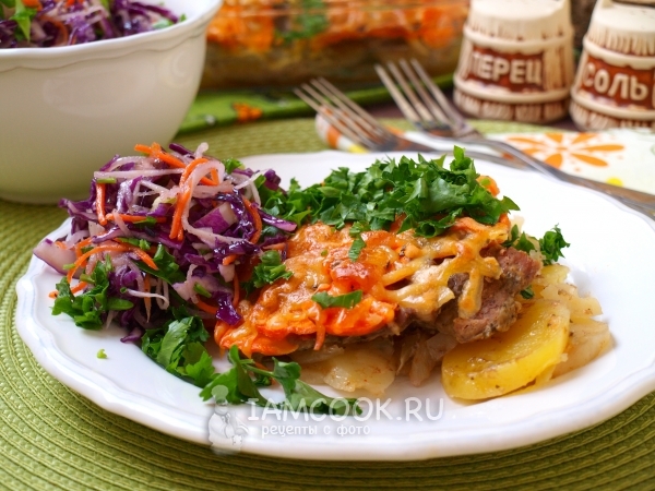 Рецепт картошки под шубой в духовке