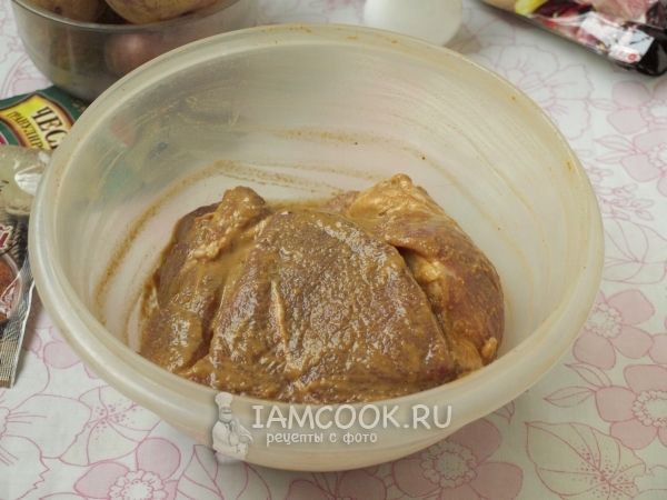Замариновать мясо