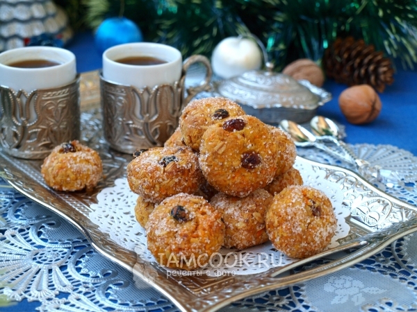 Рецепт морковного печенья с овсяными хлопьями