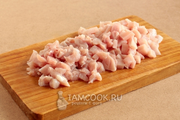 Порезать куриное филе