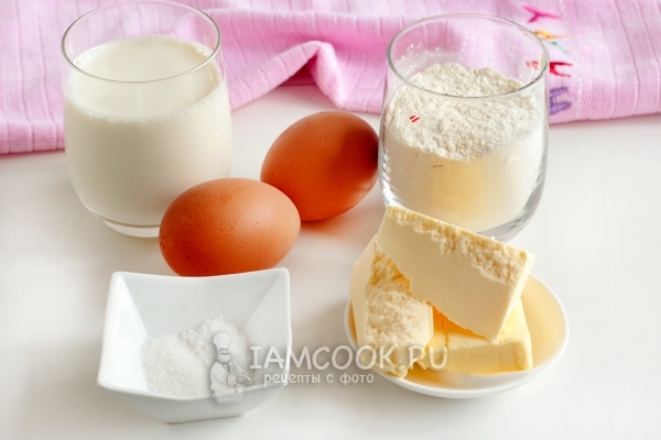 Ингредиенты для эклеров