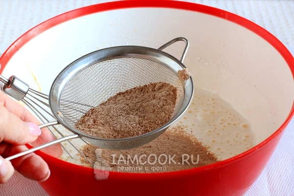 Просеять какао