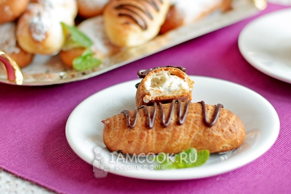 Рецепт творожного крема для эклеров