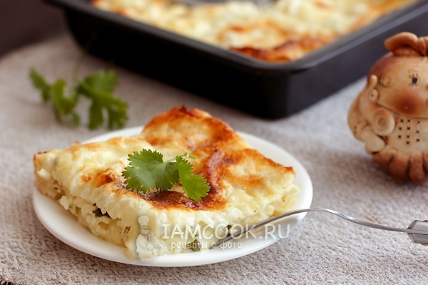 Ачма из лаваша с творогом