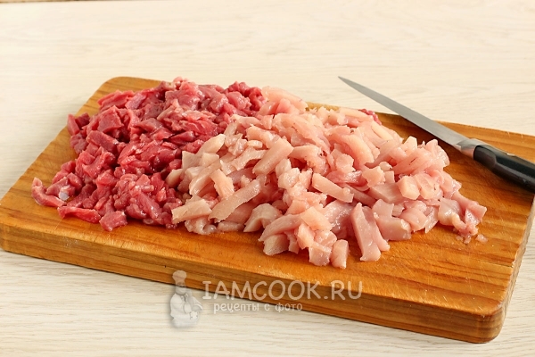 Порезать мясо