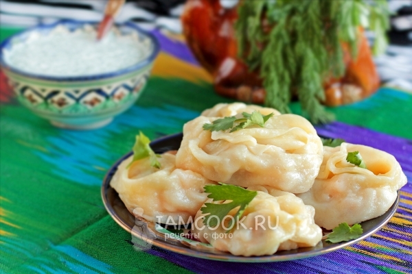 Рецепт мантов с тыквой и фаршем