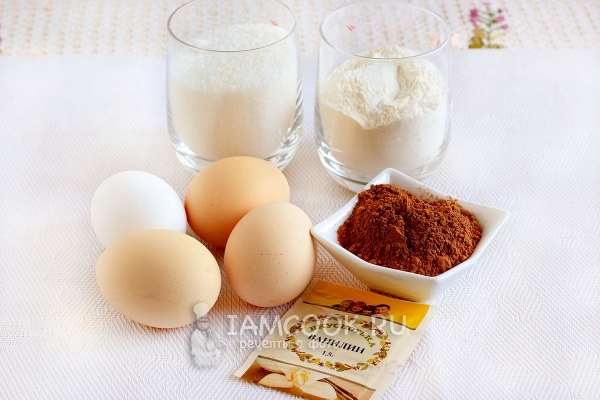 Ингредиенты для бисквита