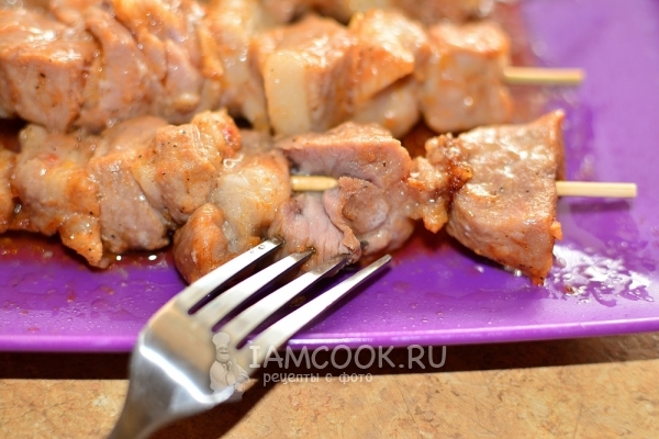 Готовый шашлык в микроволновке