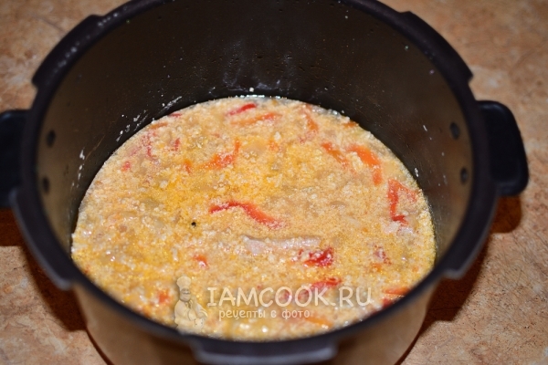 Потушить мясо с овощами