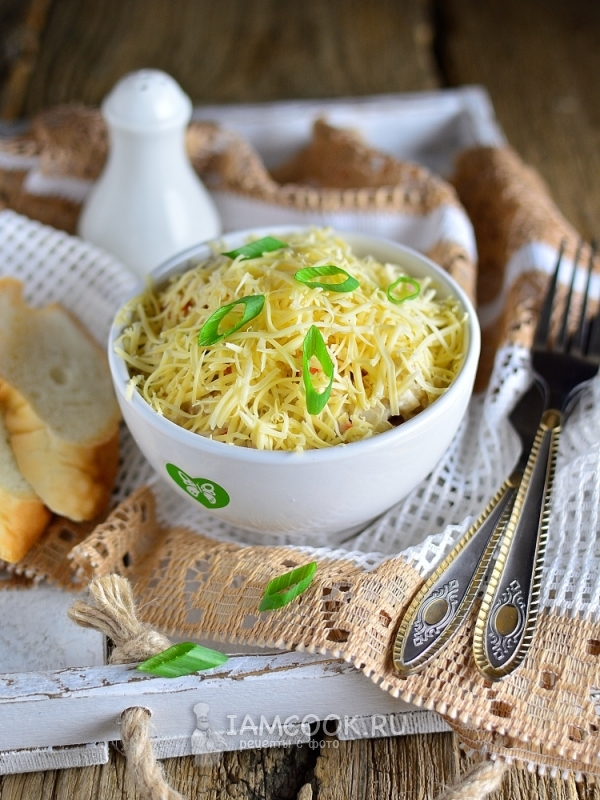 Рецепт печеночного салата с морковью и яйцом