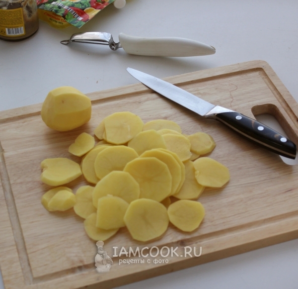 Порезать картофель