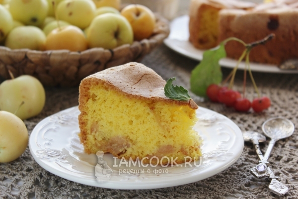 Кусочек шарлотки из ранеток