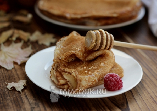 Рецепт дрожжевых блинов на кислом молоке