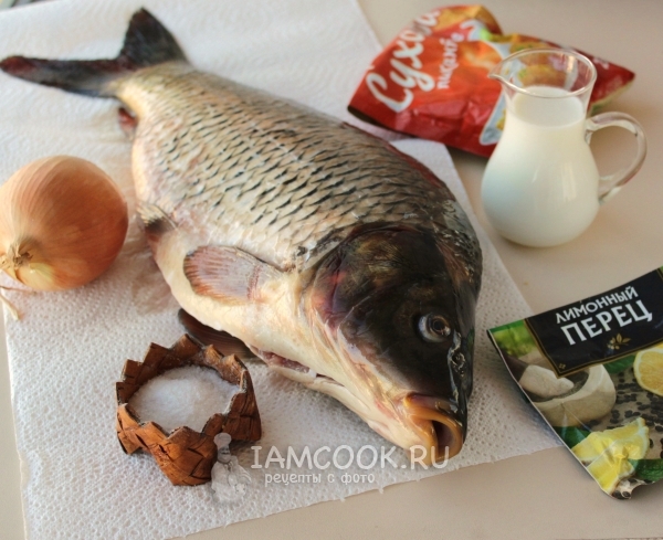 Ингредиенты для котлет из сазана