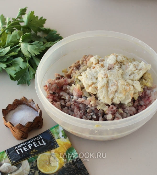 Соединить компоненты для фарша