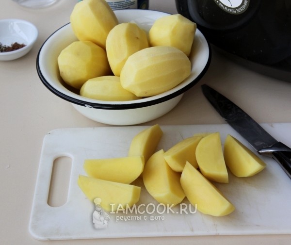 Порезать картофель