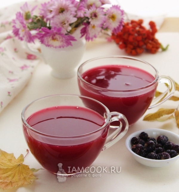 Готовый кисель из чёрной смородины