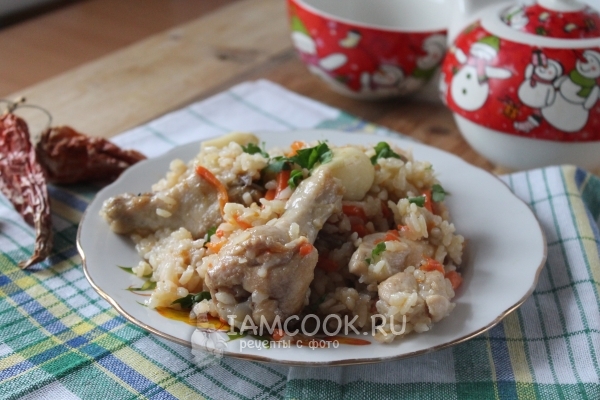 Рецепт узбекского плова с курицей в казане
