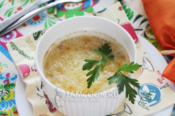 Вкусный жульен из белых грибов