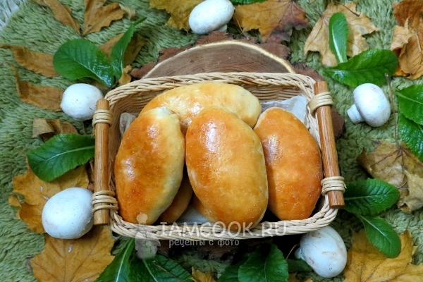 Рецепт пирожков с грибами и рисом