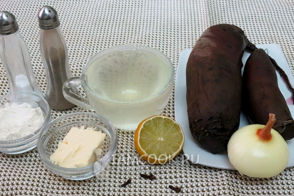 Ингредиенты для борща