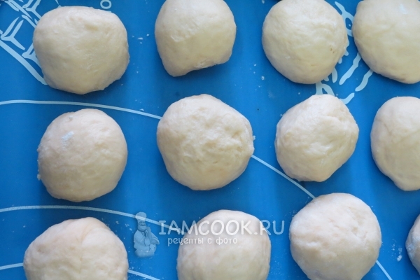 Разделить тесто на части