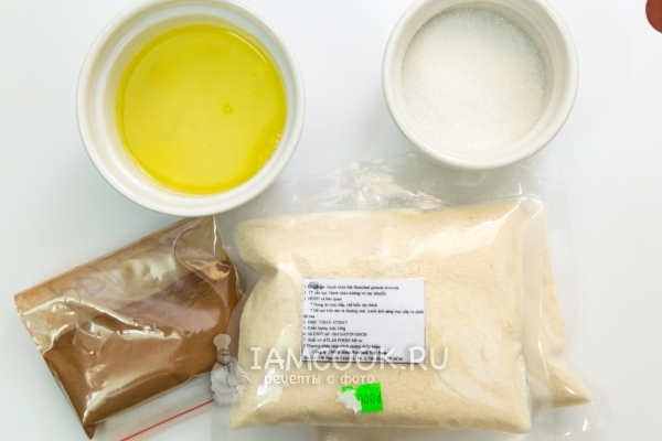 Ингредиенты для печенья «Миндальная пена»