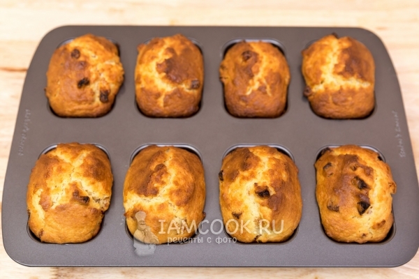 Фото творожных кексов с курагой