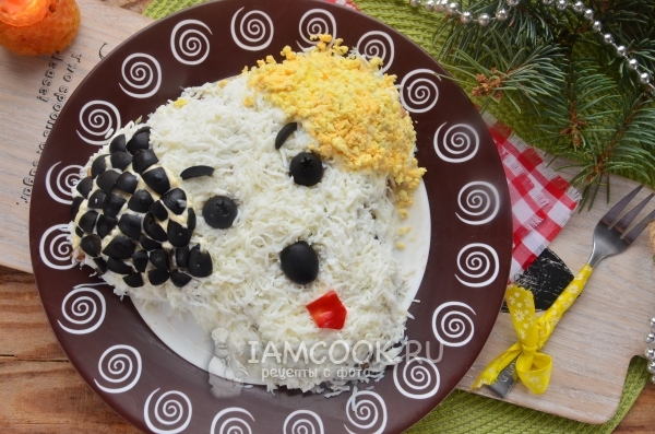 Фото салата «Белый Бим, черное ухо»