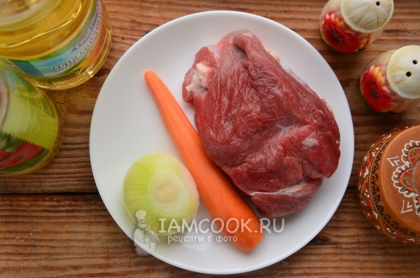 Ингредиенты для хе из говядины по-корейски