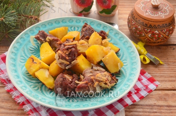 Рецепт говядины с картошкой в фольге в духовке