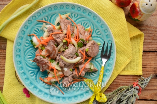 Фото хе из говядины по-корейски