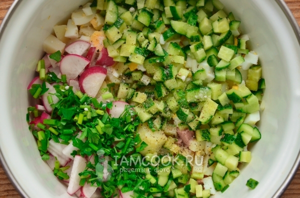 Соединить измельченные компоненты