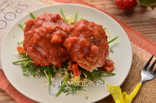 Рецепт тефтелей с сыром в духовке с подливкой