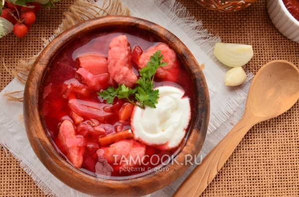 Рецепт украинского борща с галушками