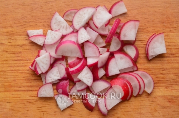 Порезать редиску