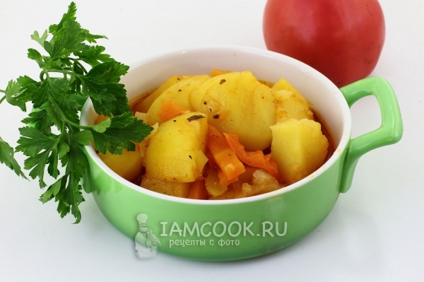 Рецепт тушеной картошки в скороварке
