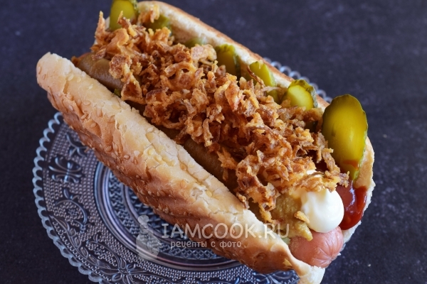 Положить жареный лук