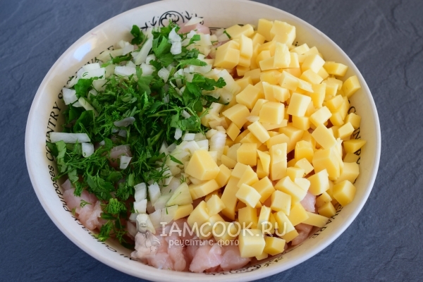 Соединяем компоненты блюда