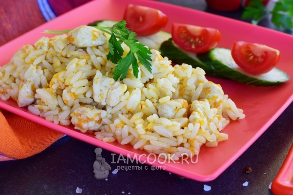 Рецепт детского плова с курицей