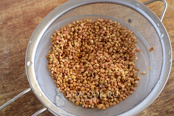 Промыть гречку