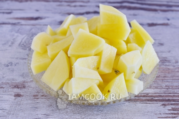 Порезать картофель