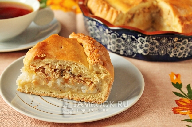 Рецепт пирога с консервированной горбушей