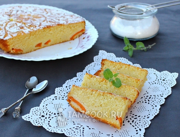 Рецепт пирога с консервированными абрикосами