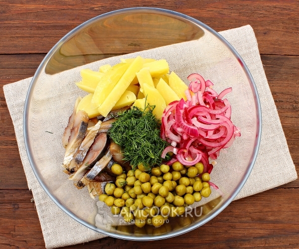 Соединить компоненты для салата