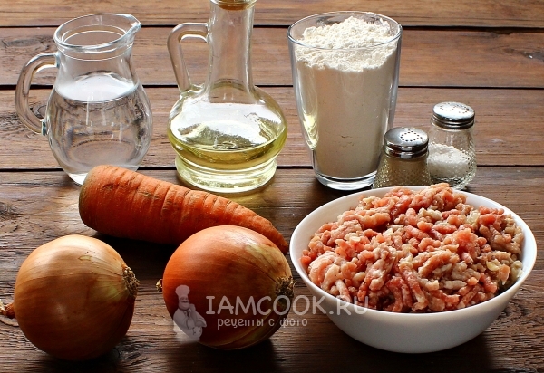 Ингредиенты для ленивых пельменей в мультиварке